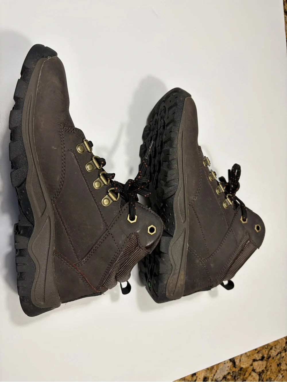 Timberland big boy Dark Brown Leather Hiking Boots
